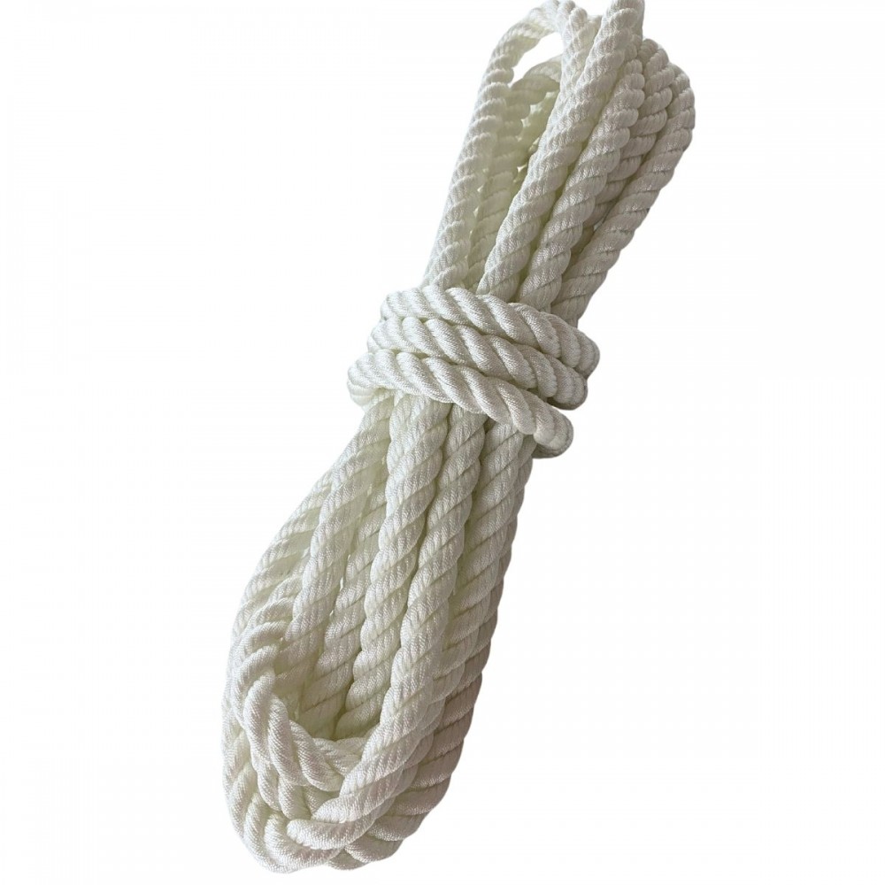 Corda Poliéster Torcida 14 mm Cabo 3 Pernas Nylon 10 Metros