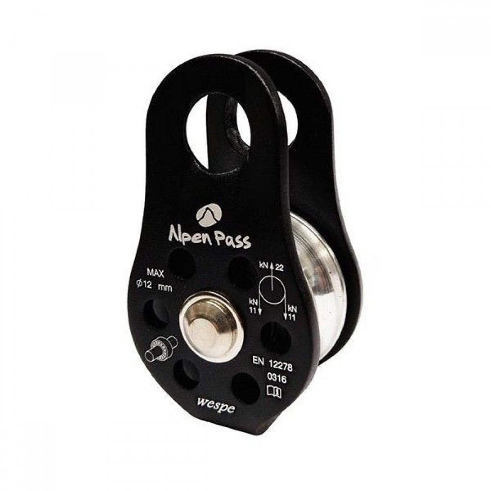 POLIA PEQ. PLACAS FIXAS ALUMINIO WESPE 18KN