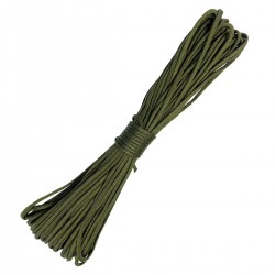 CORDA PARACORD 4,0 MM VERDE MILITAR - 20 METROS           