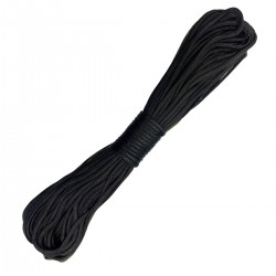 CORDA PARACORD 4,0 MM PRETO - 10 METROS           