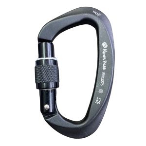 MOSQUETÃO D WOLF ALUMÍNIO TRAVA ROSCA ANODIZADO 28KN