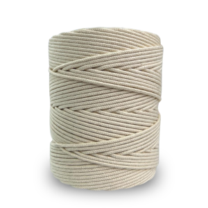 Corda Algodão Vivo Cru  3,0 mm - RL 1,0 Kg - Rolo com 200 metros 