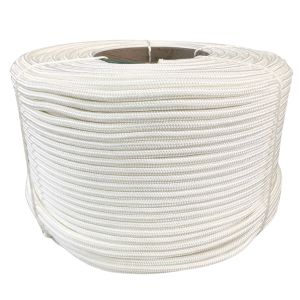 Corda Poliéster Trançada A Branca  8,0 mm -  Rolo com  100 MT  