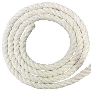 Corda Algodão Torcida  10 mm - Com 10 Metros 