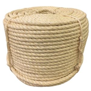 Corda Sisal Torcida Natural 16 mm - Rolo com  100 Metros  