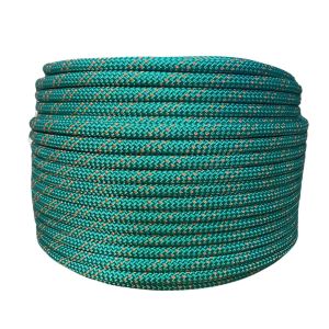 CORDA SEMI-ESTATICA K2 11,5 MM VERDE BANDEIRA - ROLO COM 100 METROS