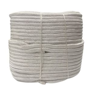 Corda Poliéster Trançada Pet Branca  14 mm Com 70 metros  