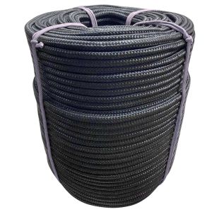 Corda Polipropileno Trançada Preta  12,0 mm com  220 metros   