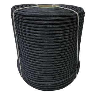 Corda Poliéster Trançada Preta 10,0 mm - Rolo com 220 metros