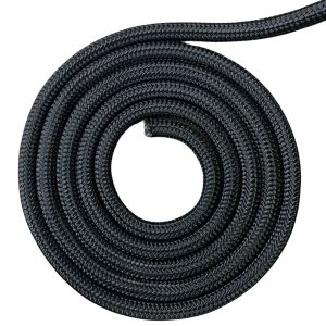 Corda Poliéster Trançada Preta 12,0 mm - Com 10 Metros 