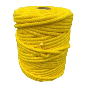 Corda 6mm Algodão 50metros Macramê Artesanato - Amarelo