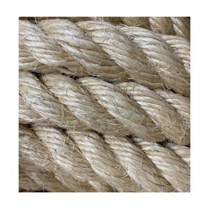 Corda Sisal Torcida Natural 38 mm - Rolo com 100 Metros