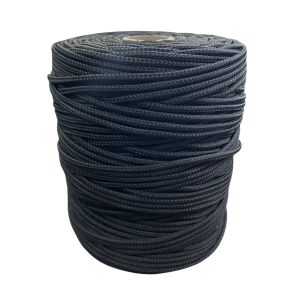 Corda Polipropileno Trançada Preta 3,5 mm - RL 1,0 Kg