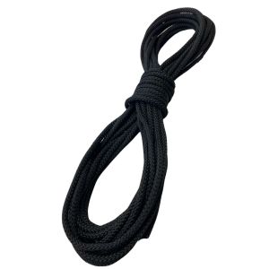 Corda Semi-Estática K2  5,0 mm Cordin - 10 Metros  Preta Sem filete