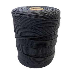 	Corda Polipropileno Trançada Preta 2,5 mm - RL 1,0 Kg