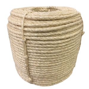Corda Sisal Torcida Natural 12 mm - Rolo com 220 Metros   