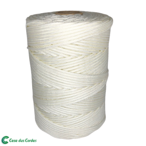 Corda Poliéster Trançada A Branca  3,5 mm - RL 1,0 Kg