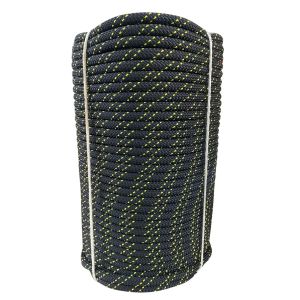 Corda Semi-Estática K2  9,0 mm - Meada de 100 metros - Preta 