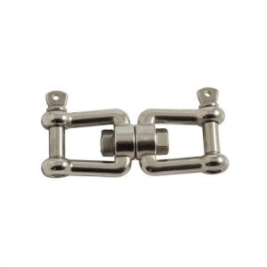 Manilha Dupla Giratoria 08 mm Aço 316 - 1800kgf