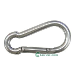 MINI MOSQUETÃO 8X8 AÇO INOX