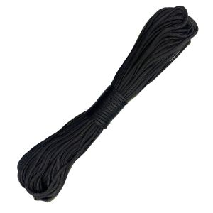 CORDA PARACORD 4,0 MM PRETO - 30 METROS           